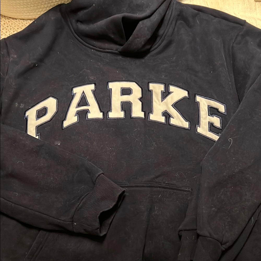 PARKE Navy Hoodie Sweatshirt